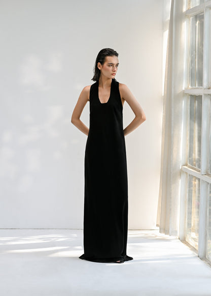 The Arc Halter Maxi Dress