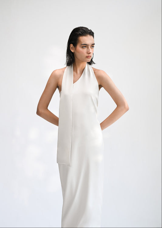 The Halo  Halter Scarf Dress