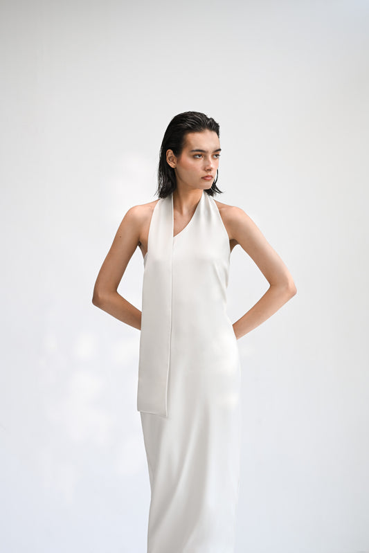 The Halo Halter Scarf Dress